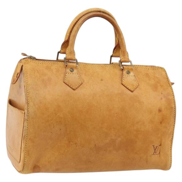 LOUIS VUITTON Nomad Leather Speedy 30 Hand Bag Beige M85392 - Picture 1 of 13